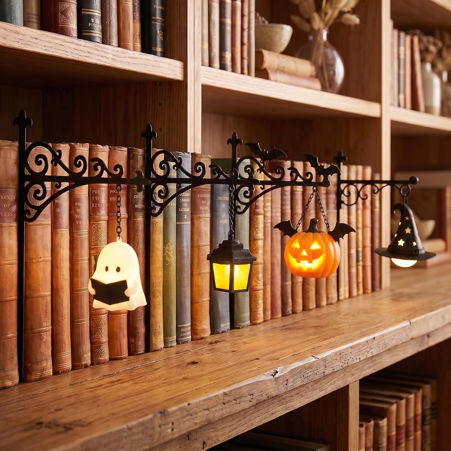 Lighting Decoration Ideas - Library Lantern-Decorative Bookshelf Lighting Reading Nook