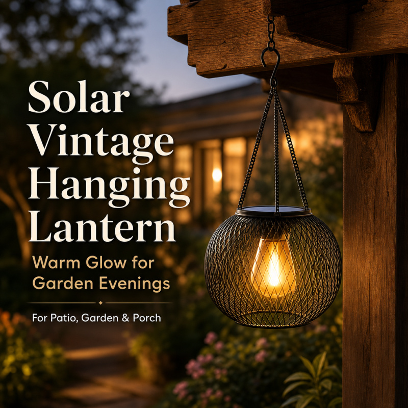Lighting Decoration Ideas - Solar Powered LED Hanging Floor Lamp