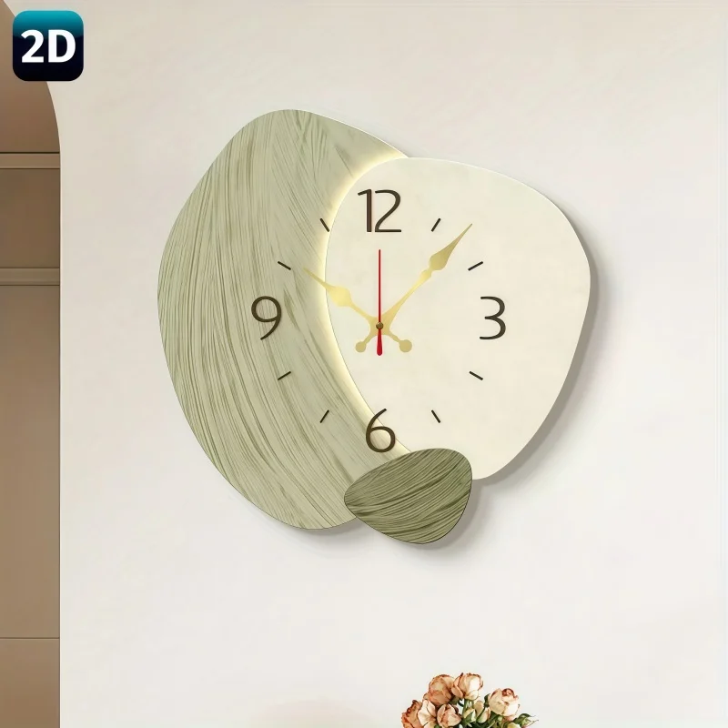 2D Flat, Wooden Silent Wall Cl - đánh giá và giá Lighting Home Decor Wall Clocks