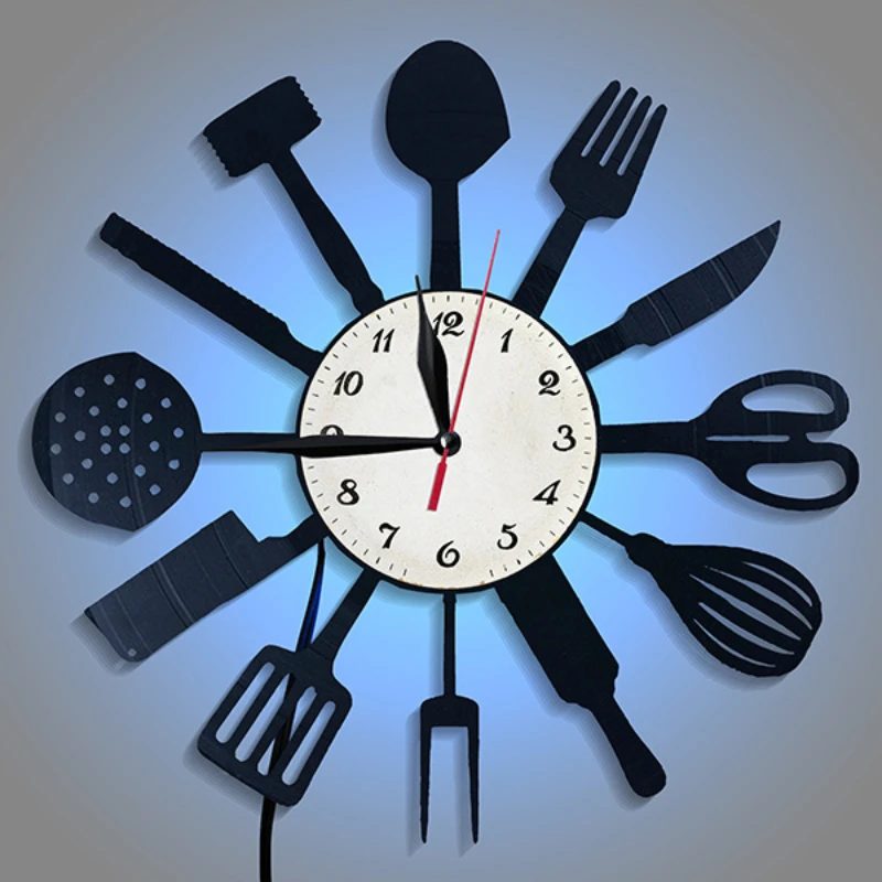 Kitchen Decorative Tableware V - đánh giá và giá Lighting Home Decor Wall Clocks
