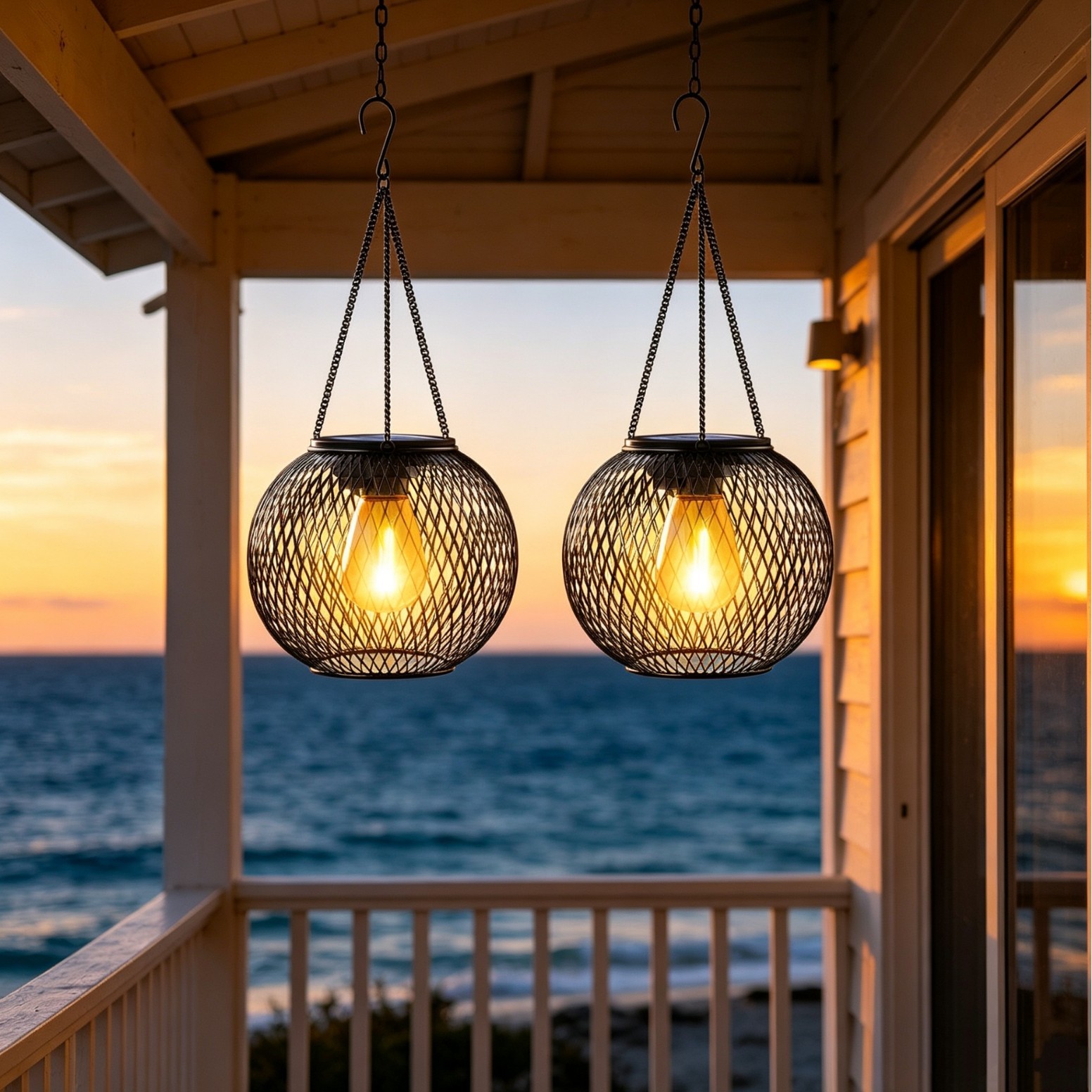 Solar Powered LED Hanging Floo - đánh giá và giá Lighting Decoration Ideas