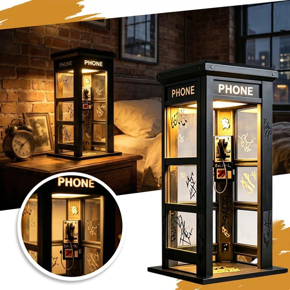 Retro Graffiti Phone Booth Tab - đánh giá và giá Lighting Table Decor