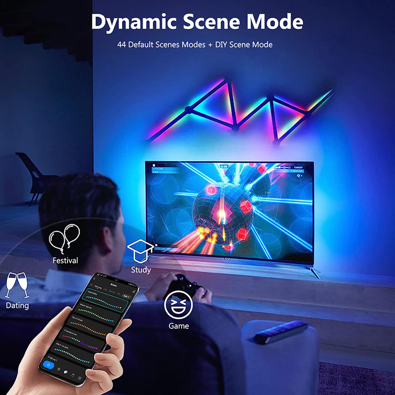 Smart RGB Wall Lamp, Bluetooth - đánh giá và giá Lighting Decoration Ideas