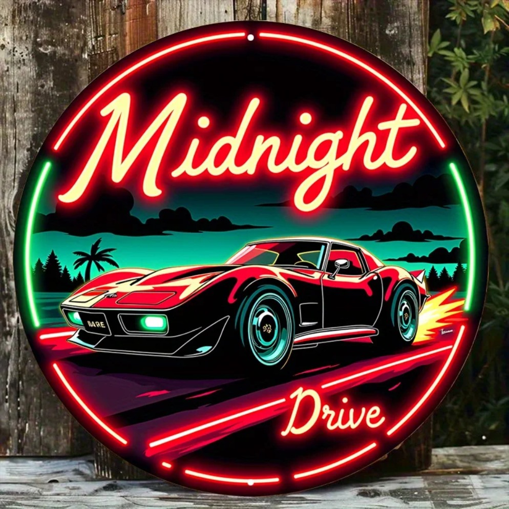 Vintage Neon Car Sign Midnight - đánh giá và giá Lighting Decoration Ideas