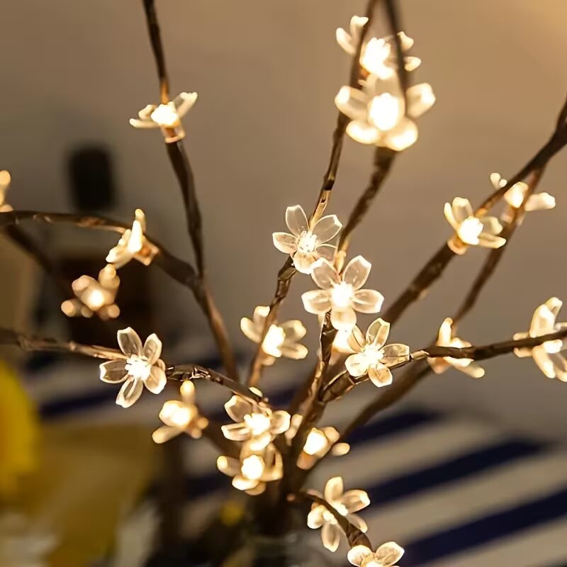 1/2PC 20LED Cherry Blossom Tre - đánh giá và giá Lighting Table Decor