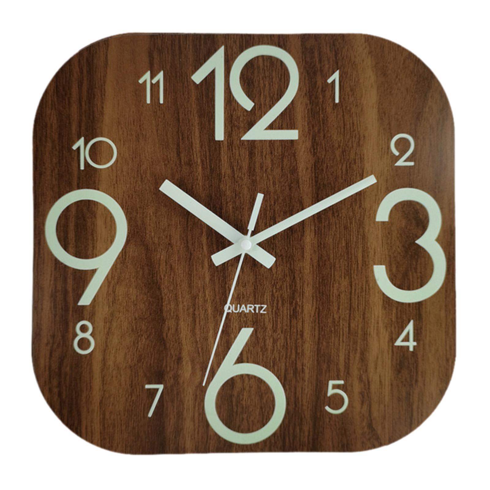 30cm Square Wall Clock ,Lumino - đánh giá và giá Lighting Home Decor Wall Clocks