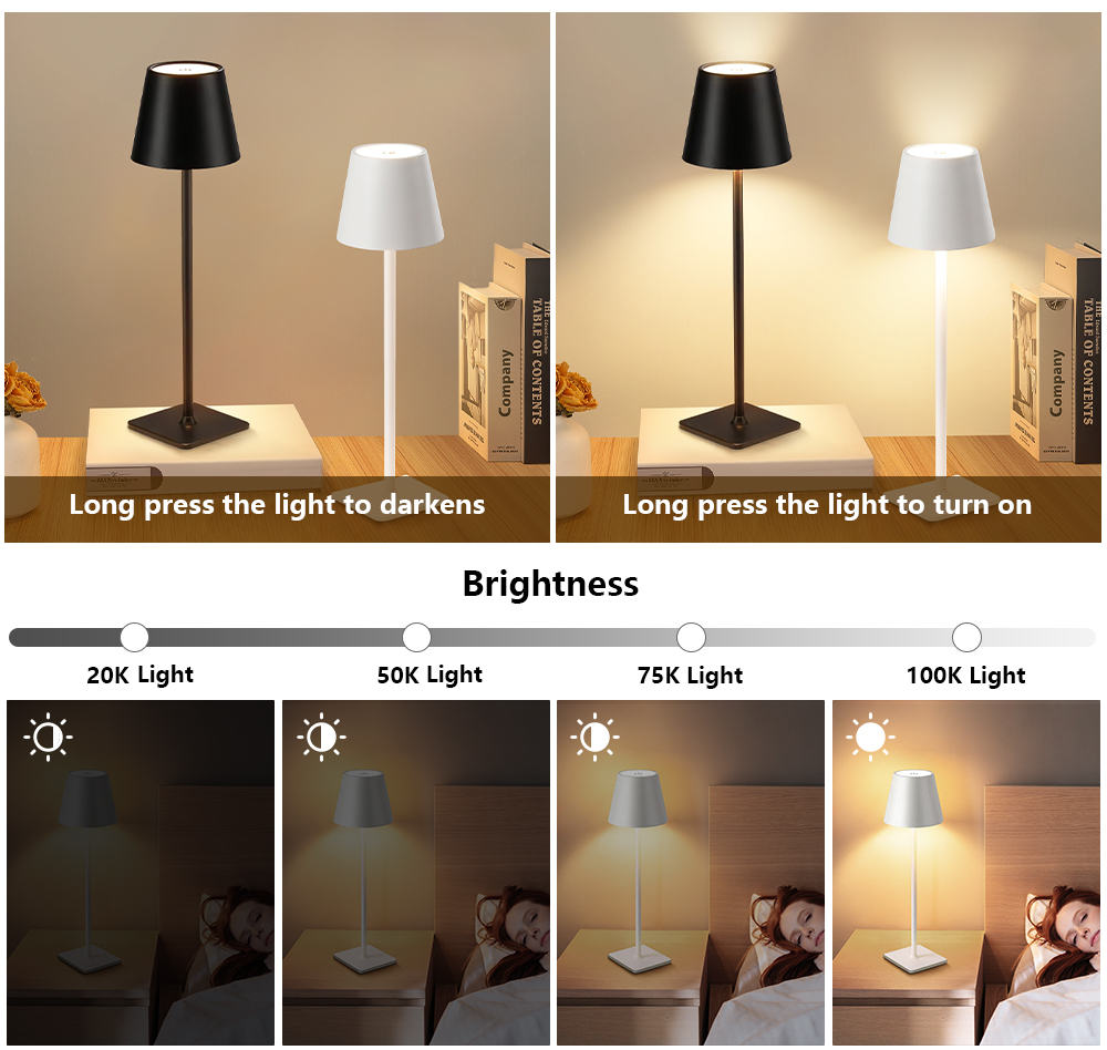 LED Rechargeable Desk Light Wi - đánh giá và giá Lighting Table Decor